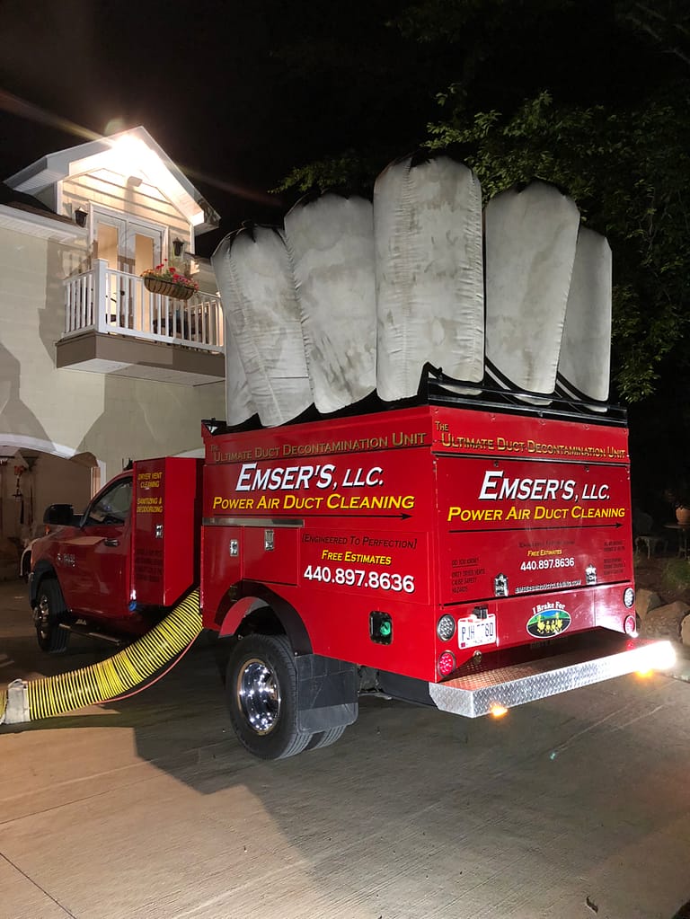 vacuum truck for air duct cleaning